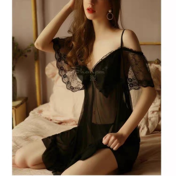 NEW Extra large size 90-200 catties summer women's sexy fat plus size nightdress - Picture 10 of 14